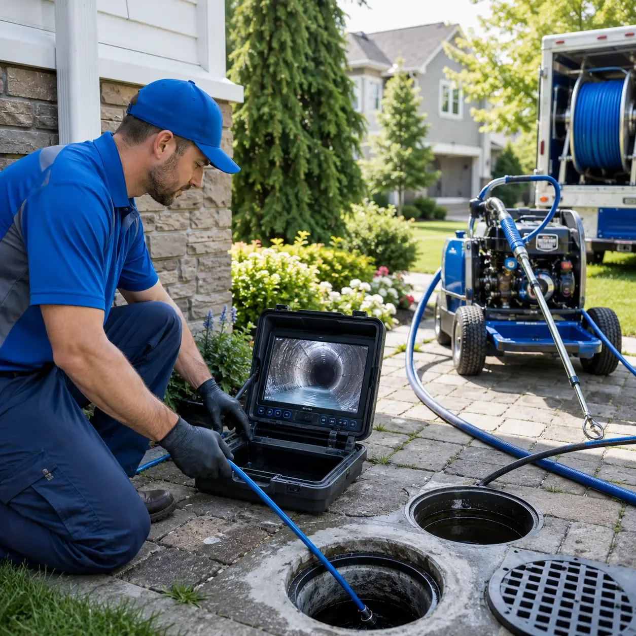 Outdoor drain cleaning professionals serving Francestown, NH